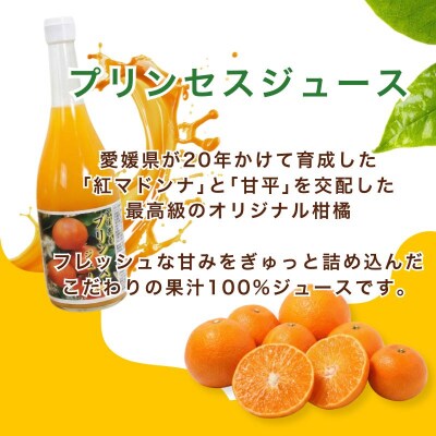 紅プリンセスジュース 甘平ジュース ストレート 各720ml × 3本 6本セット 中山農園