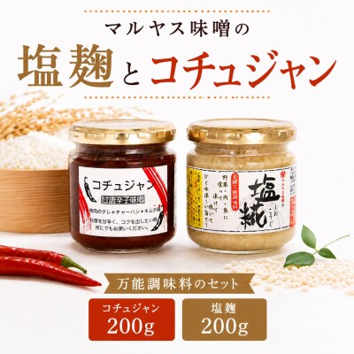 塩こうじ200g コチュジャン200g 各1パック 愛媛県 愛南町 マルヤス味噌