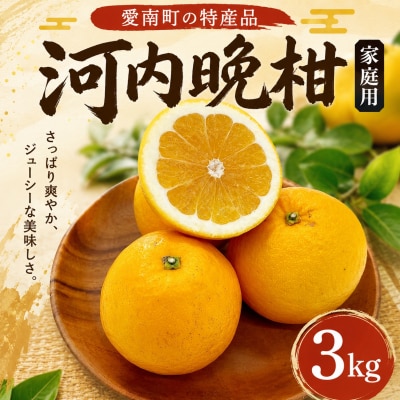 家庭用 河内晩柑 3kg 柑橘 愛媛  フジ・アグリフーズ 国産 フルーツ
