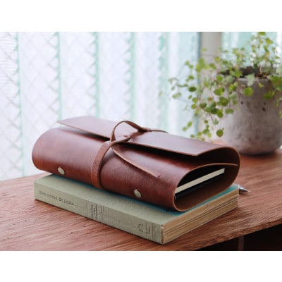 【KAKURA】紐巻きバイブルシステム手帳 アンティークブラウン