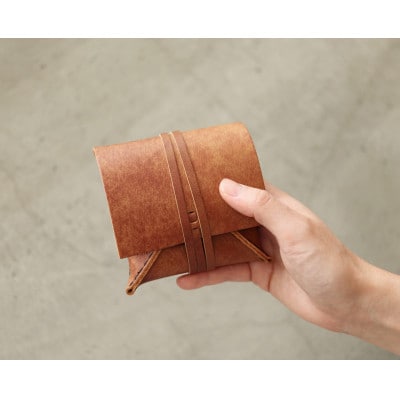 【KAKURA】たて巻きウォレット　アンティークブラウン　財布