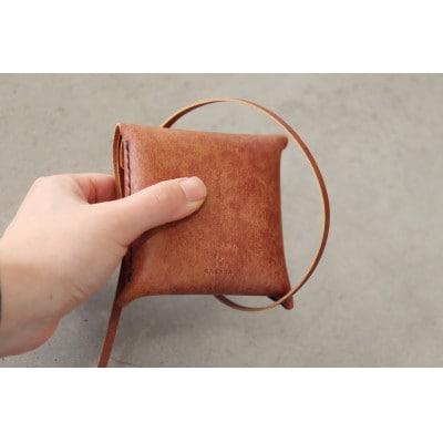 【KAKURA】たて巻きウォレット　アンティークブラウン　財布