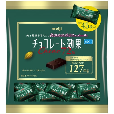 【毎月定期便】チョコレート効果カカオ72% 大袋:1袋(表示内容量225g)×12袋入全2回