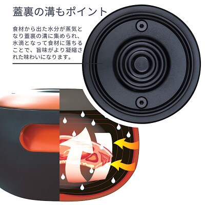 炊・煮・無水調理に適したカーボン製調理鍋「ANAORI Collections OVAL/JB」