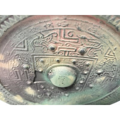 「青龍三年」方格規矩四神鏡のレプリカ