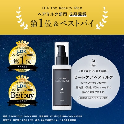 Onedam ヒートケア ヘアミルク ナイト 洗い流さないトリートメント OHC-001