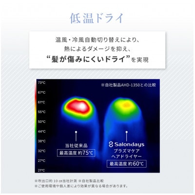 Onedam ワンダム プラズマケア ヘアドライヤー 海外対応 SHD-501F ホワイト