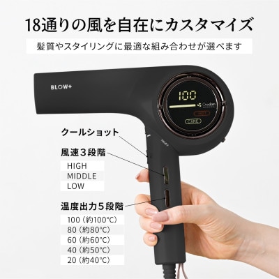 Onedam ワンダム プラズマケア ヘアドライヤー 海外可 BLOW+ HBD-702F ブラック