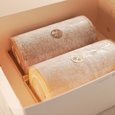 たっぷり地鶏卵のロールケーキ2本セット