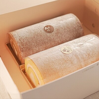 たっぷり地鶏卵のロールケーキ2本セット