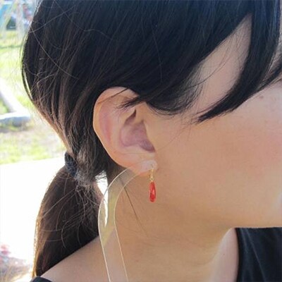 高知産 赤珊瑚のティアドロップ型ピアス お礼品詳細 ふるさと納税なら さとふる 高知産 赤珊瑚のティアドロップ型ピアス お礼品詳細 ふるさと納税なら さとふる