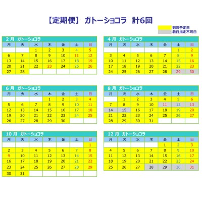 【定期便】ガトーショコラ 計6回お届け