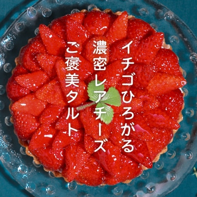 イチゴ たっぷり レアチーズタルト 手作り いちご 苺 チーズタルト タルトスイーツ ギフト 冷凍