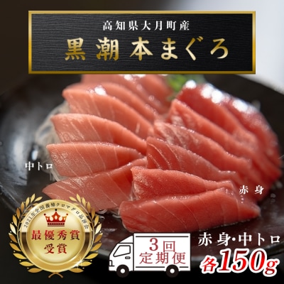 【定期便】黒潮本マグロ 中トロ・赤身　計3回