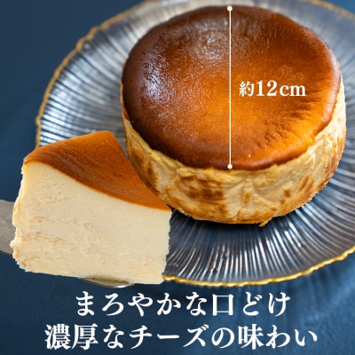 濃厚バスクチーズケーキ ホール(12cm) 甘さ控えめ 香ばしい おすすめスイーツ 高知県大月町