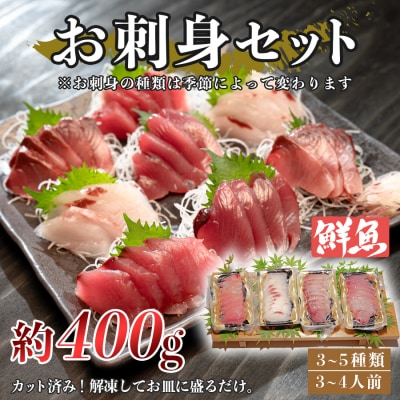 お刺身セット 約400g 鮮魚 詰め合わせ 刺身盛り合わせ 盛るだけ 簡単 産地直送 海鮮グルメ 