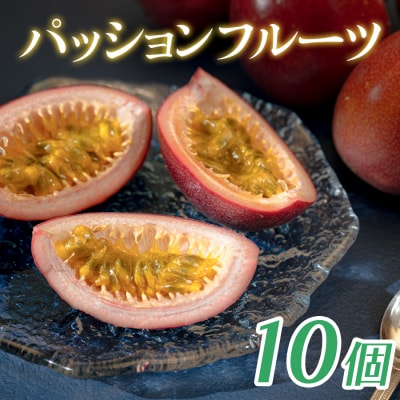 パッションフルーツ 10個 栽培期間中農薬不使用  有機肥料 南国フルーツ トロピカルフルーツ