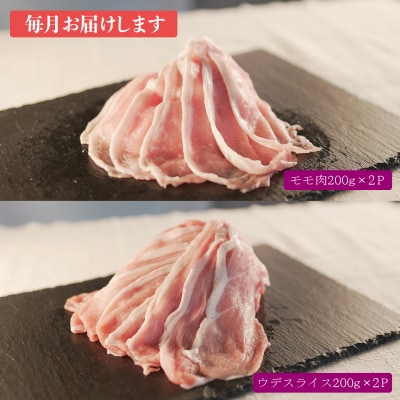 【定期便 12回】ブランド豚 力豚しゃぶしゃぶセット