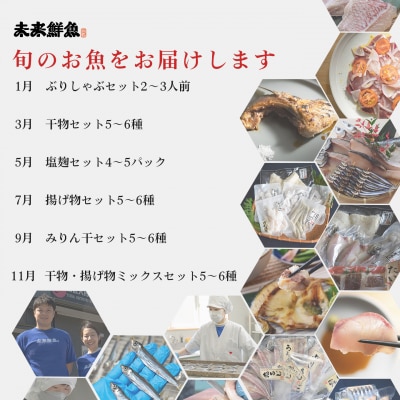 【定期便 6回】大月海の幸セット(大)