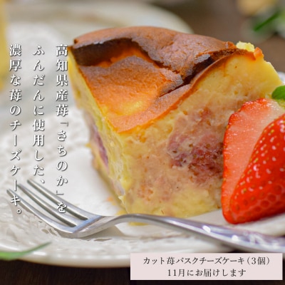 【定期便 3回】スイーツ定期便　ケーキ4種セット