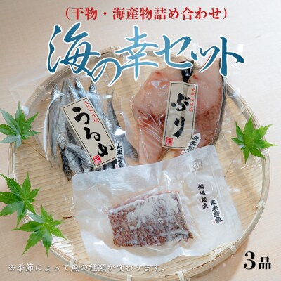 海の幸 干物セット 詰め合わせ 3品入り 鯛 かます うるめ あじ さば 朝食 弁当 夕食 手作り
