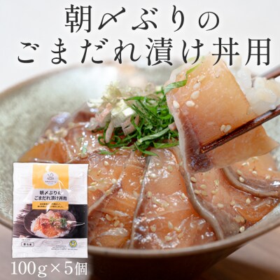 朝〆ぶりのごまだれ漬け丼用100g(50g×2)5個セット