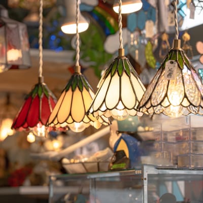 ステンドグラス　月光桜のオルゴール