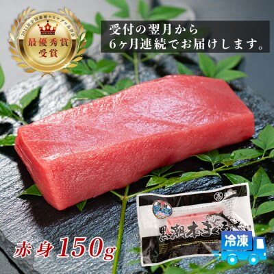 まぐろ マグロ 本鮪 黒潮本まぐろ 赤身 定期便 6回 150g × 6回 刺身 柵 冷凍 産地直送