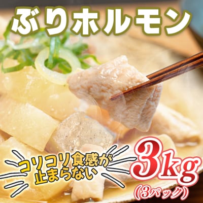 ぶりホルモン 3kg 希少部位 養殖ブリ 鰤 内臓 珍味 おつまみ 下処理済み 魚 海鮮 魚介 高知