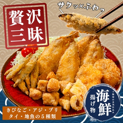 揚げ物セット 冷凍 5種 アジフライ ぶり 竜田揚げ 鯛 唐揚げ きびなご 揚げるだけ 時短