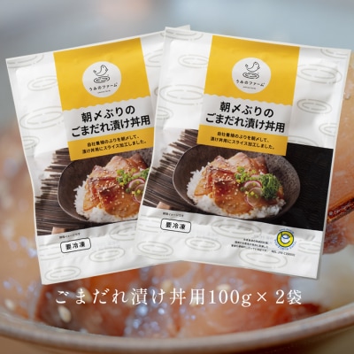 朝〆ぶり ごまだれ漬け丼用 100g×2袋 養殖 ブリ 鰤 小分け 冷凍 簡単調理 人気 海鮮丼