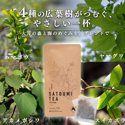 広葉樹のお茶 里海茶 ブレンド 1袋 7パック入り カフェインフリー 自然栽培 野草茶 高知県 大月