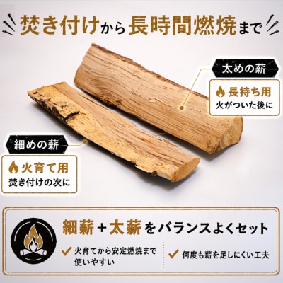 カシ100% 薪 約20kg 樫 乾燥薪 含水率15%以下 33〜38cm 薪ストーブ キャンプ
