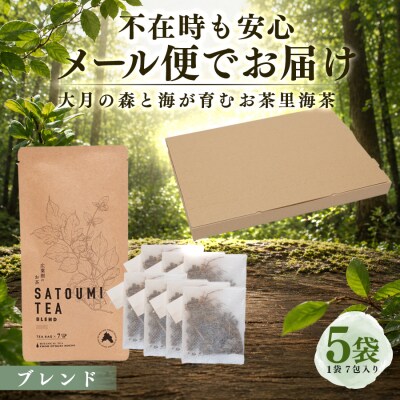 広葉樹のお茶 里海茶 ブレンド 5袋 35パック入り カフェインフリー 野草茶 高知県 大月町