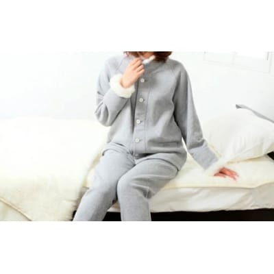 【令和7年12月1日より価格を見直しました】メリノン「パジャマ」Lサイズ グレー レディース