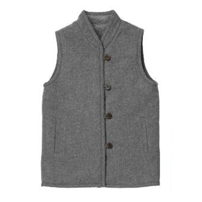 【令和7年12月1日より寄附金額を見直し予定です】メリノン「やわらかベスト」Mサイズ グレー