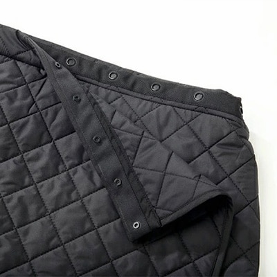 【令和7年12月1日より価格を見直しました】「羊毛キルティング巻きスカート」L/ブラック/レディース