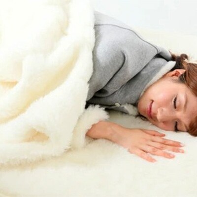 【令和7年12月1日より寄附金額を見直し予定です】メリノン「ひつじ掛毛布」シングル 色/アイボリー