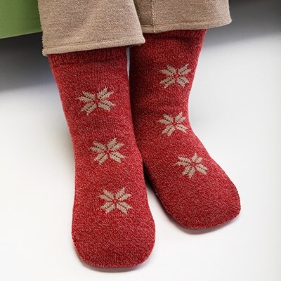 【令和7年12月1日より寄附金額を見直し予定です】メリノン「靴下」(L 赤)