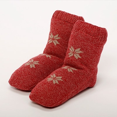 【令和7年12月1日より価格を見直しました】メリノン「靴下」(L 赤)