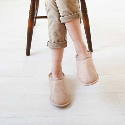 【令和7年12月1日より価格を見直しました】メリノン「スリッパ」3Lサイズ/グレー