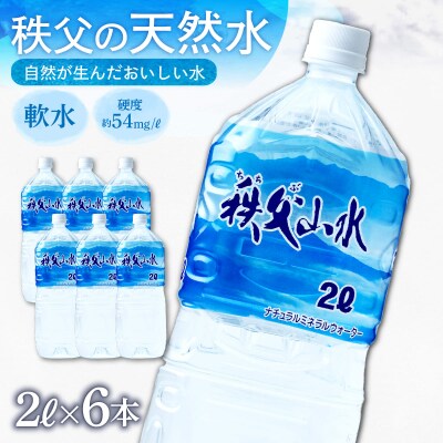 秩父の天然水「秩父山水」2L×6本(1年保存可)