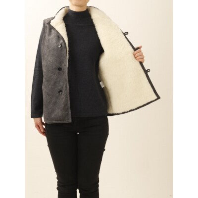 【令和7年12月1日より寄附金額を見直し予定です】メリノン「羊毛ベスト」男女兼用 Mサイズ グレー