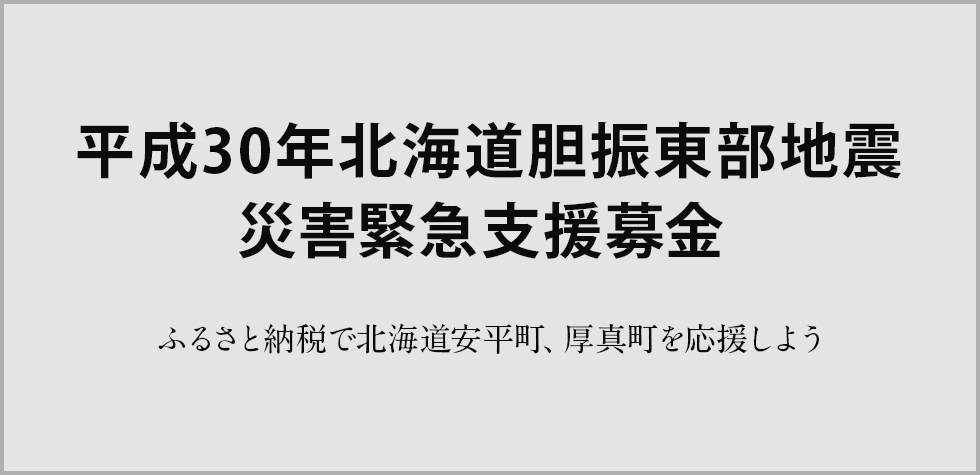 平成30年北海道胆振東部地震 災害緊急支援寄付