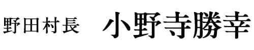 野田村長