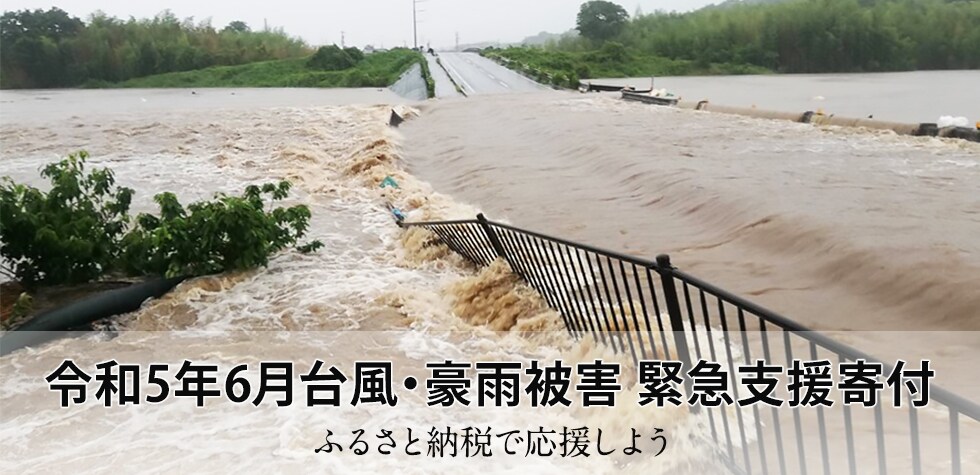 令和5年6月台風・豪雨被害 緊急支援寄付サイト ふるさと納税で応援しよう