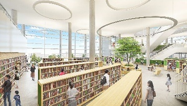新施設「おにクル」に図書館がオープン!こどもたちに1,000冊の絵本を届けたい!