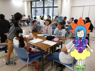 子どもたちが考えたキャラ「なばりん」のコスチュ…