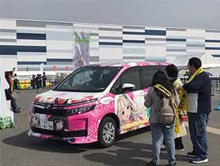 痛車イベントを盛り上げたいのでおたのもしゃんす!