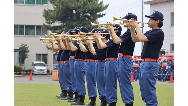 榛東村消防団ラッパ隊、伝統の音をつなぎたい!
